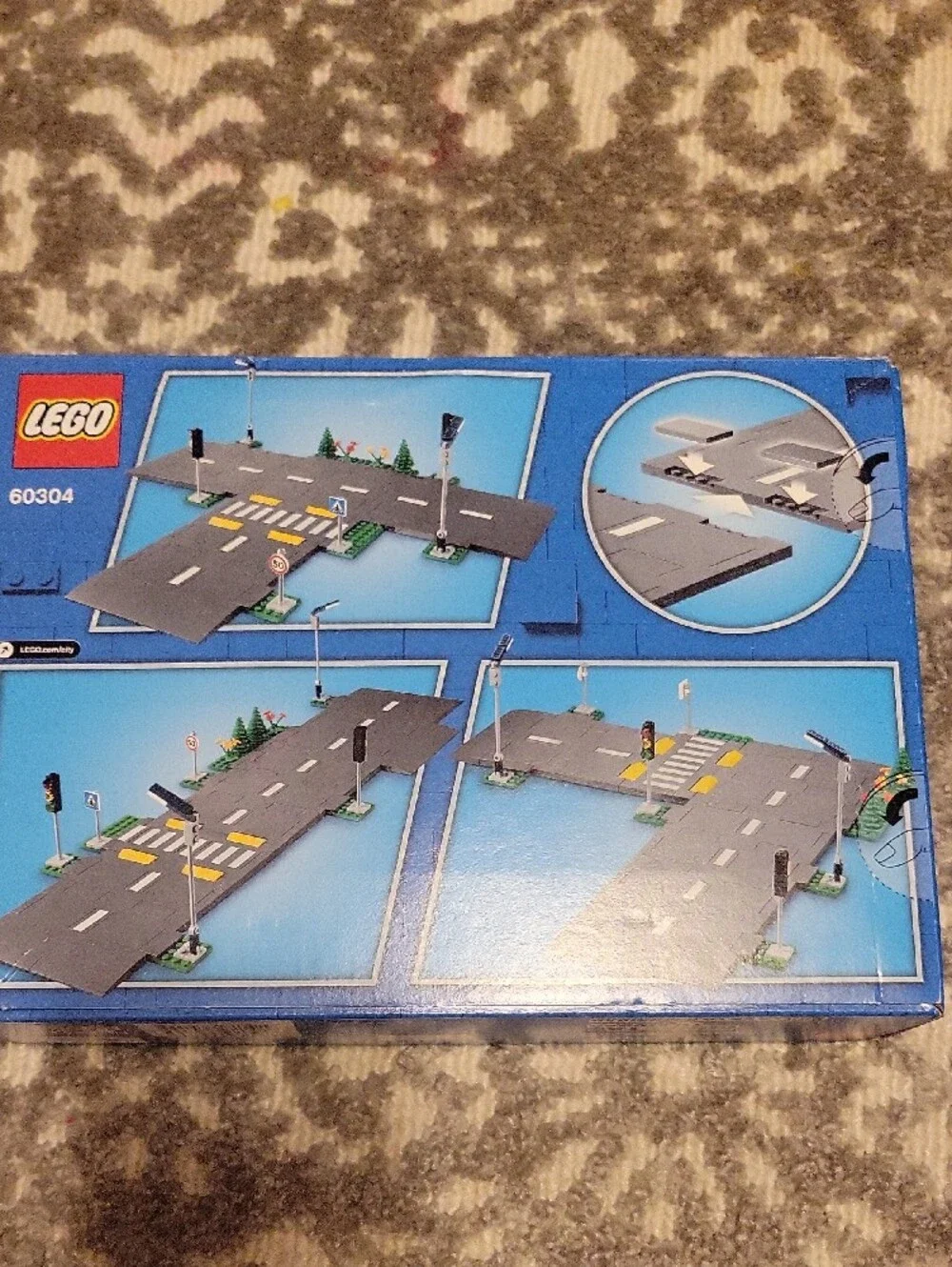 LEGO City Road Plates Set - Gray, Blue, Yellow, Green